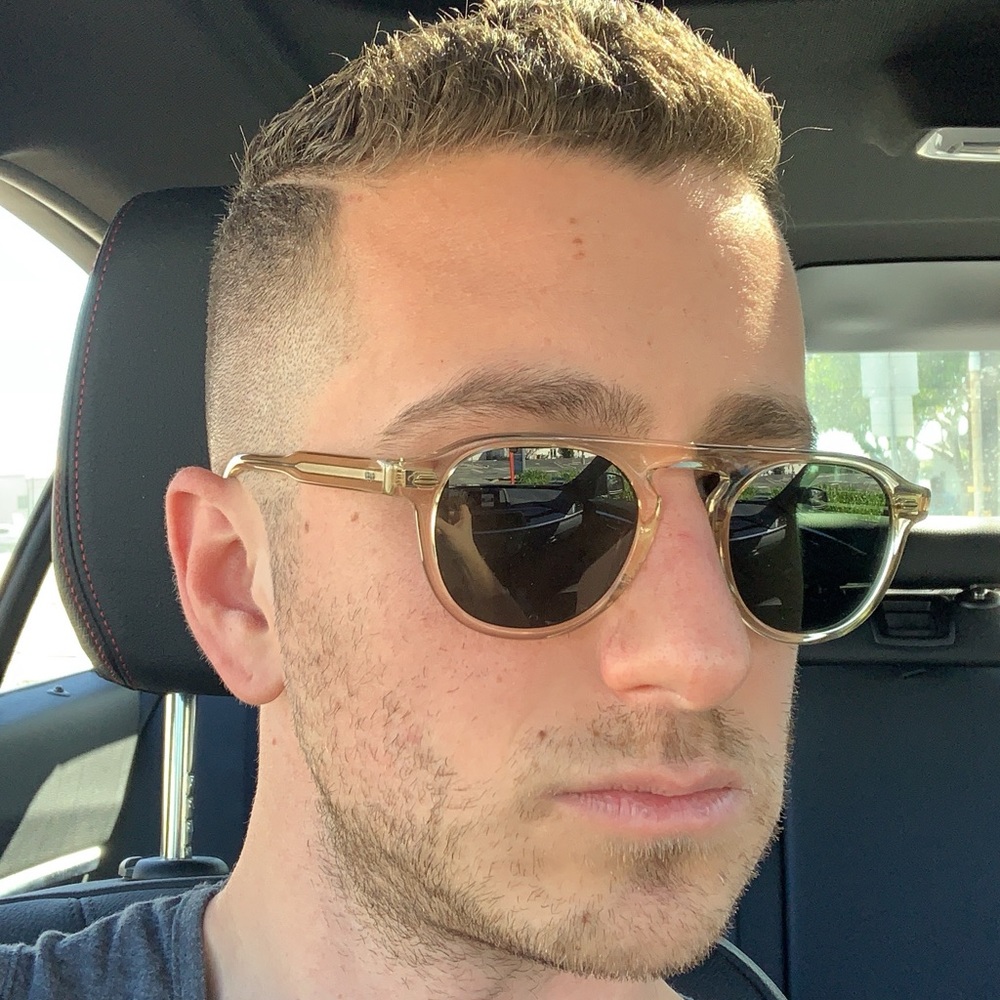 Garrett Leight Harding Sun in Champagne